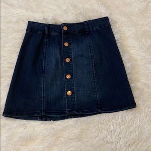 Denim high waisted skirt